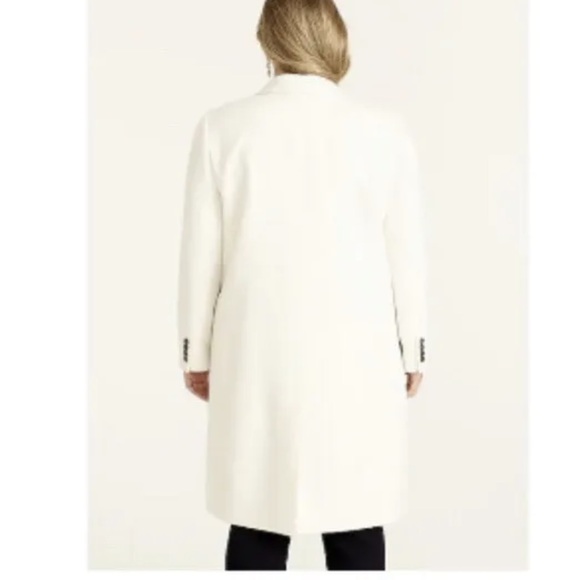 J CREW SIZE 12 Double-breasted topcoat in Italian wool-cashmere AT700 - Picture 3 of 4